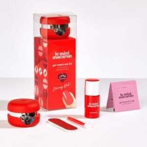 Le Mini Macaron gel Manicure set za trajni lak sa LED lampom - CHERRY RED